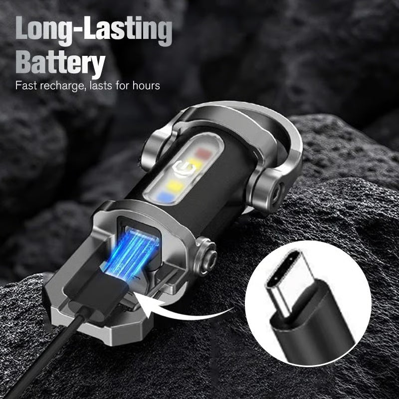 Portable Rechargeable Bright Keychain Flashlight